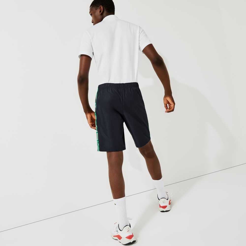 Lacoste SPORT Branded Side Bands Marinblå Blå Gröna | URWYJ-2019