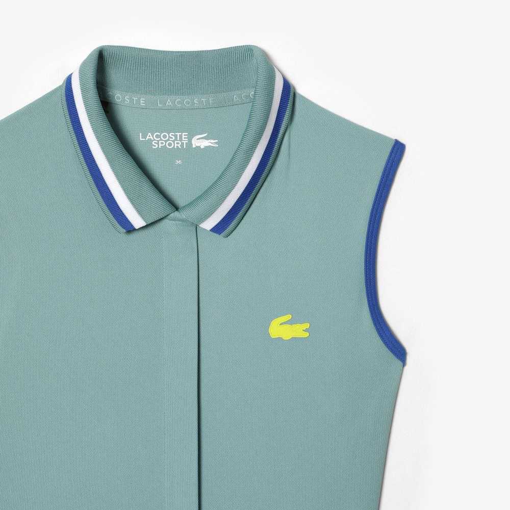 Lacoste SPORT Built-In Korta Plisserad Tennis Gröna Ljusgröna | NRMTZ-2398