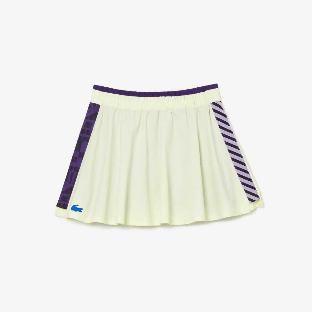 Lacoste SPORT Built-In Korta Tennis Gula Lila | BLPXK-0463