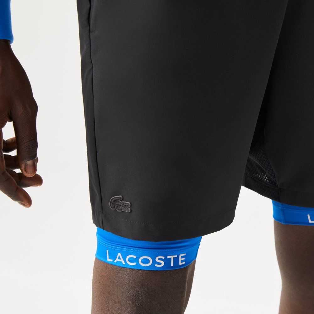 Lacoste SPORT Built-In Liner 3-in-1 Svarta Blå | WCBOJ-3698