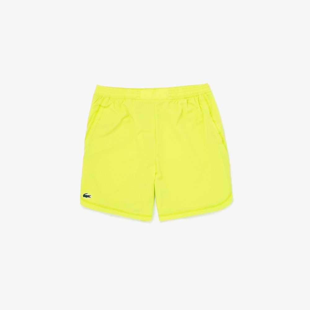 Lacoste SPORT Check Stretch Mesh Gula | XWMDF-3297