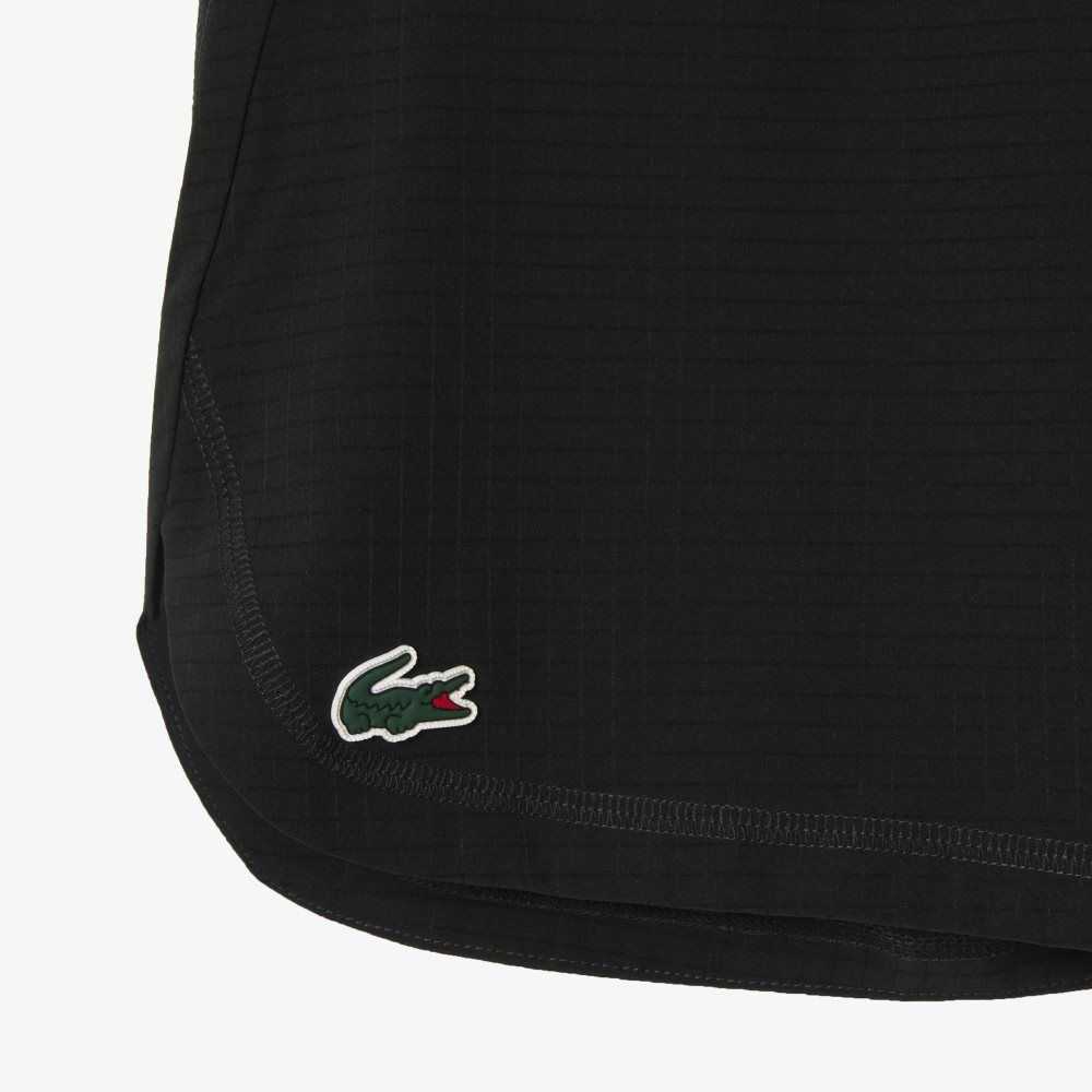 Lacoste SPORT Check Stretch Mesh Svarta | OQEGS-4620