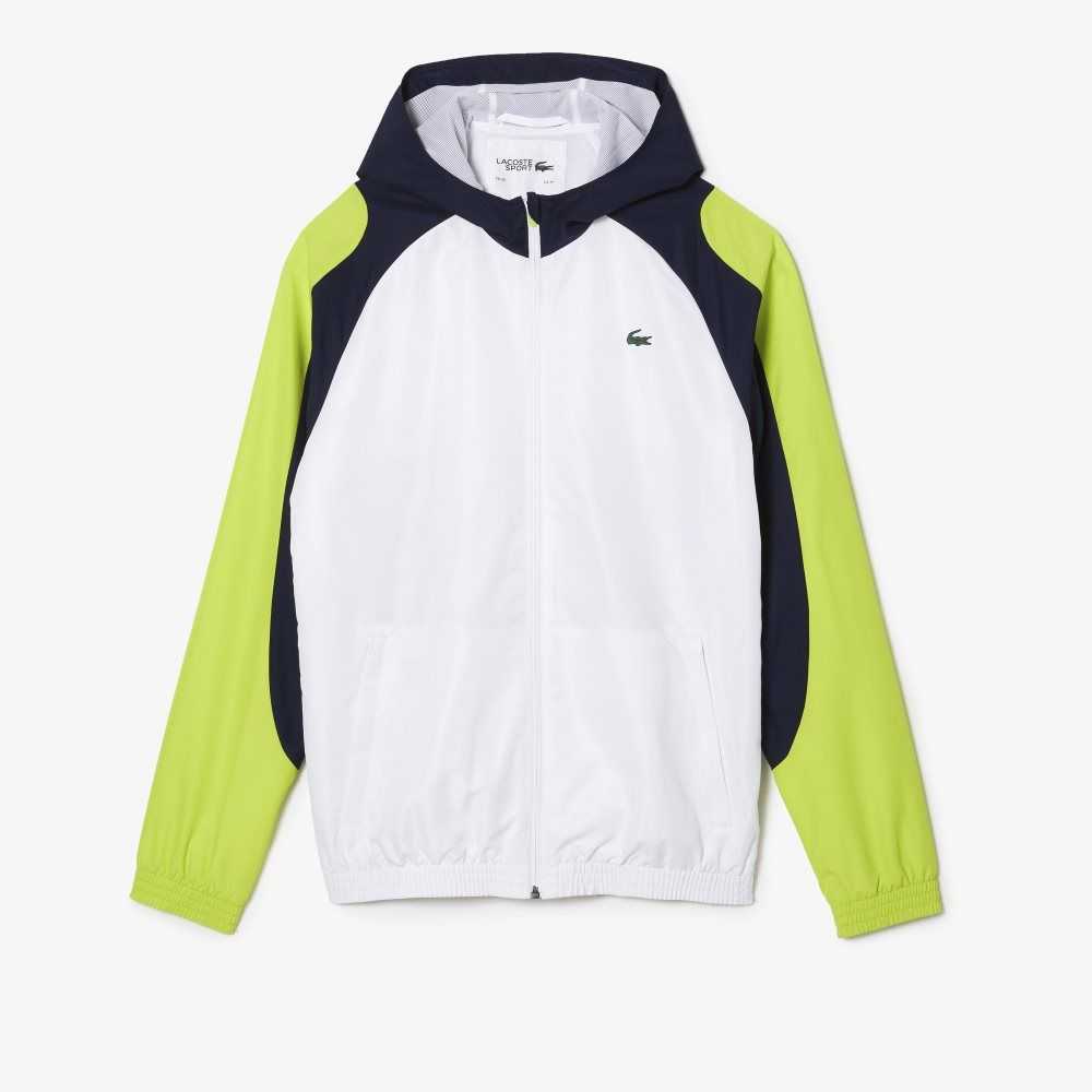 Lacoste SPORT Color-Block Tennis Vita Marinblå Blå Gula | CJRHE-1385