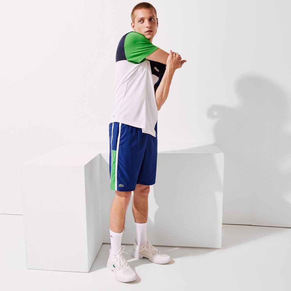 Lacoste SPORT Colorblock Panels Lätta Blå Gröna Vita | LGYOF-6749