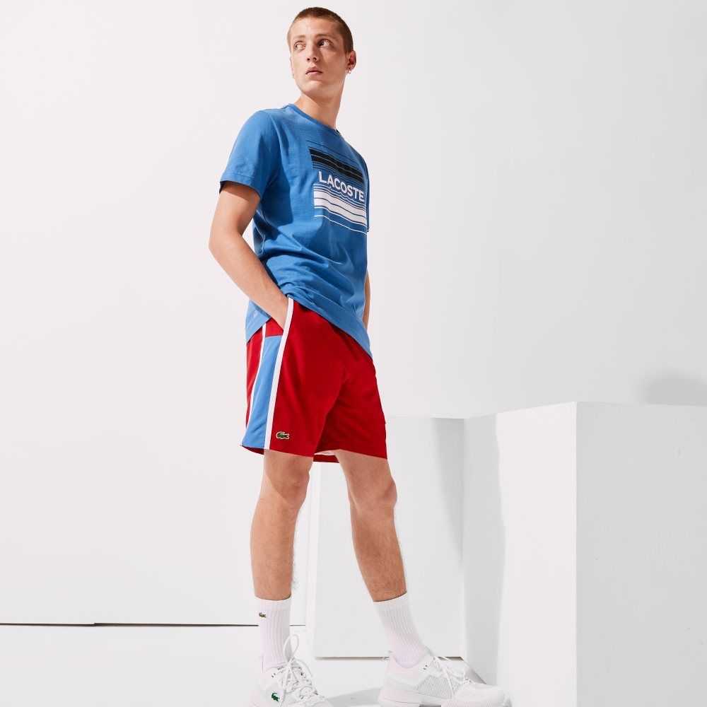 Lacoste SPORT Colorblock Panels Lätta Röda Blå Vita | VGPZM-5629