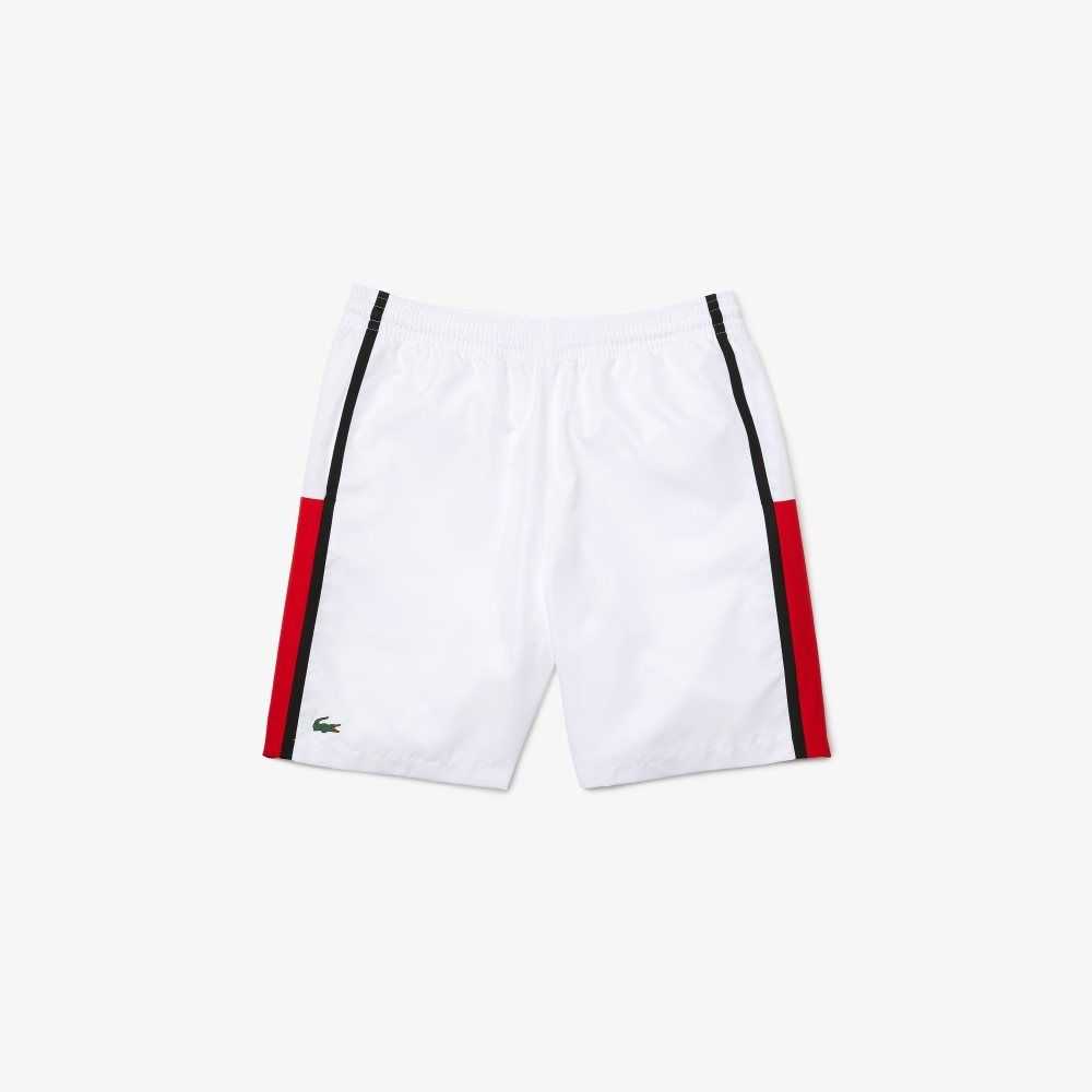 Lacoste SPORT Colorblock Panels Lätta Vita Röda Svarta | HRMLS-7589