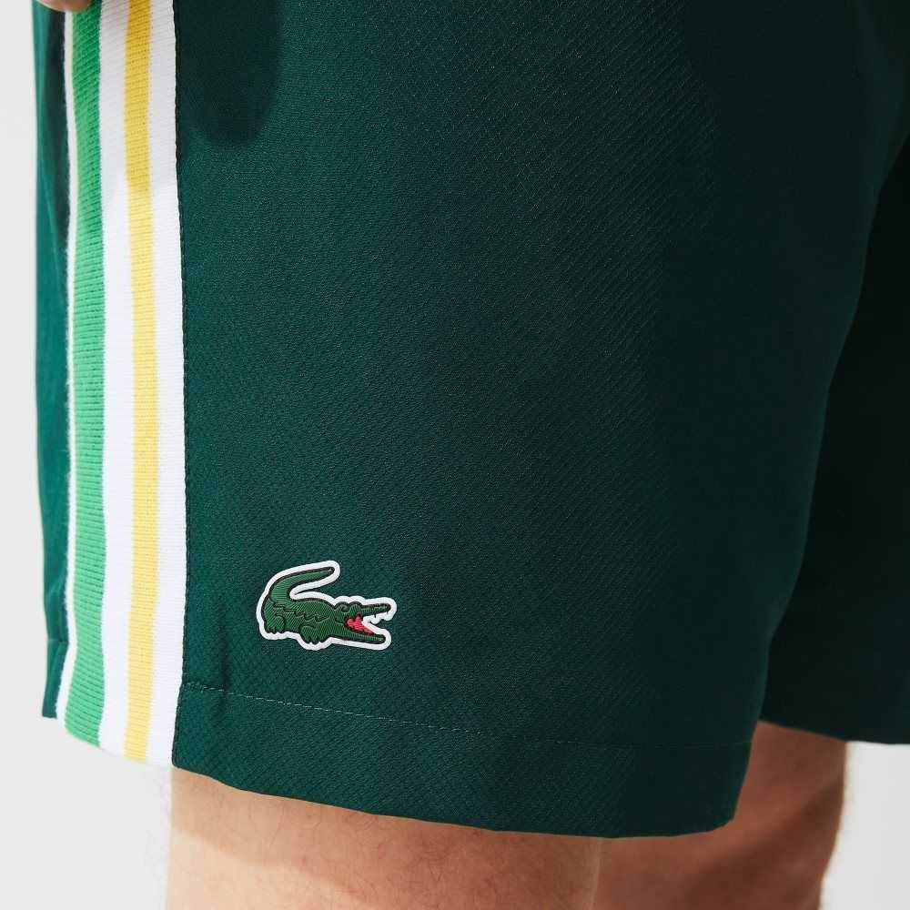 Lacoste SPORT Contrast Bands Lätta Gröna Gula Vita | KMXPQ-4956