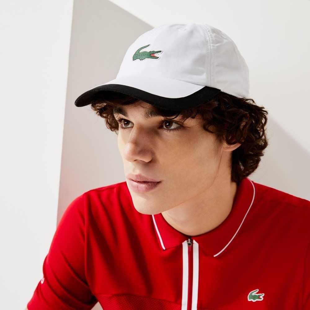 Lacoste SPORT Contrast Border Lätta Vita Svarta | SRNQT-3281