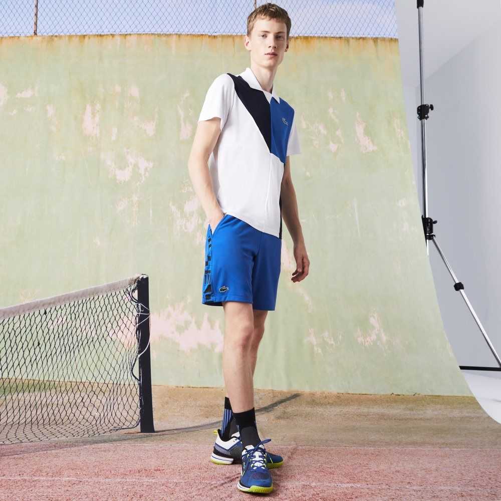 Lacoste SPORT Contrast Print Tennis Blå Svarta | RLQNF-2415