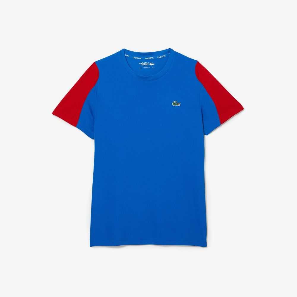 Lacoste SPORT Crocodile Print Tennis Blå Röda Vita | XQHNJ-3204