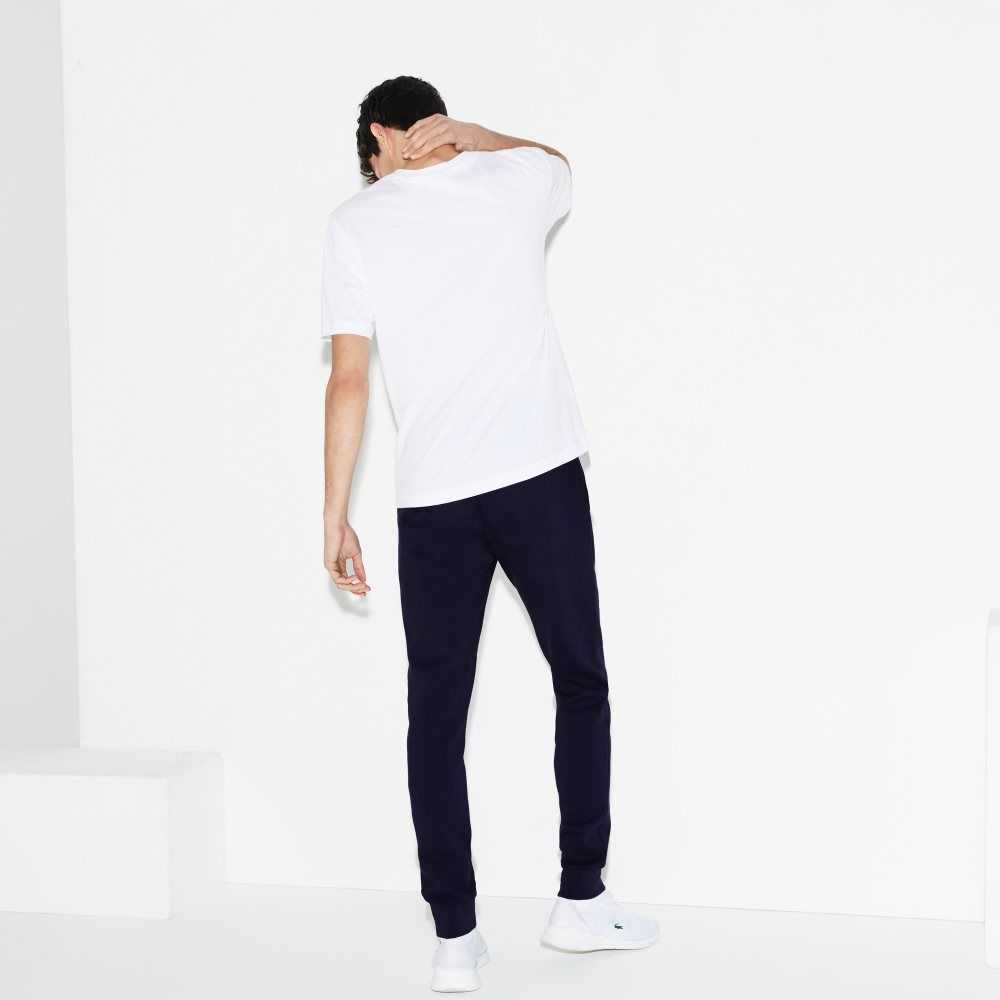 Lacoste SPORT Fleece Tennis Marinblå Blå | YADIX-2479