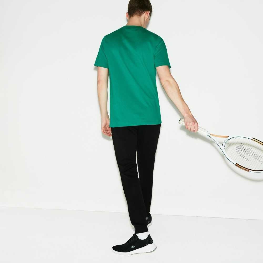 Lacoste SPORT Fleece Tennis Svarta | AVQYO-0814