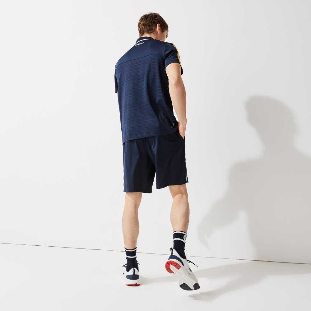 Lacoste SPORT French Open Edition Lätta Stretch Marinblå Blå Vita Marinblå Blå | GCJNP-7120