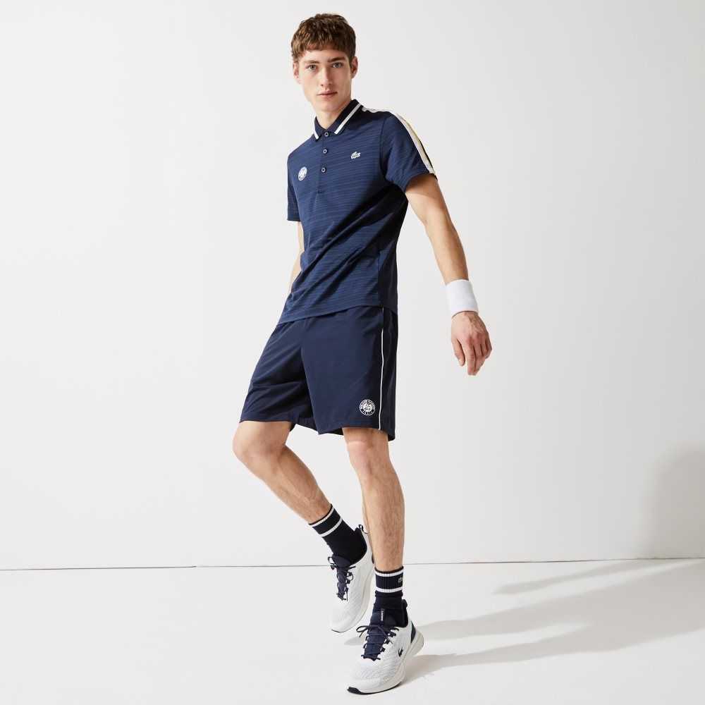 Lacoste SPORT French Open Edition Lätta Stretch Marinblå Blå Vita Marinblå Blå | GCJNP-7120