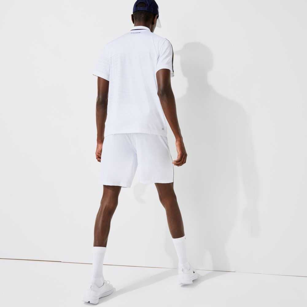 Lacoste SPORT French Open Edition Lätta Stretch Vita Marinblå Blå | SODAG-7096