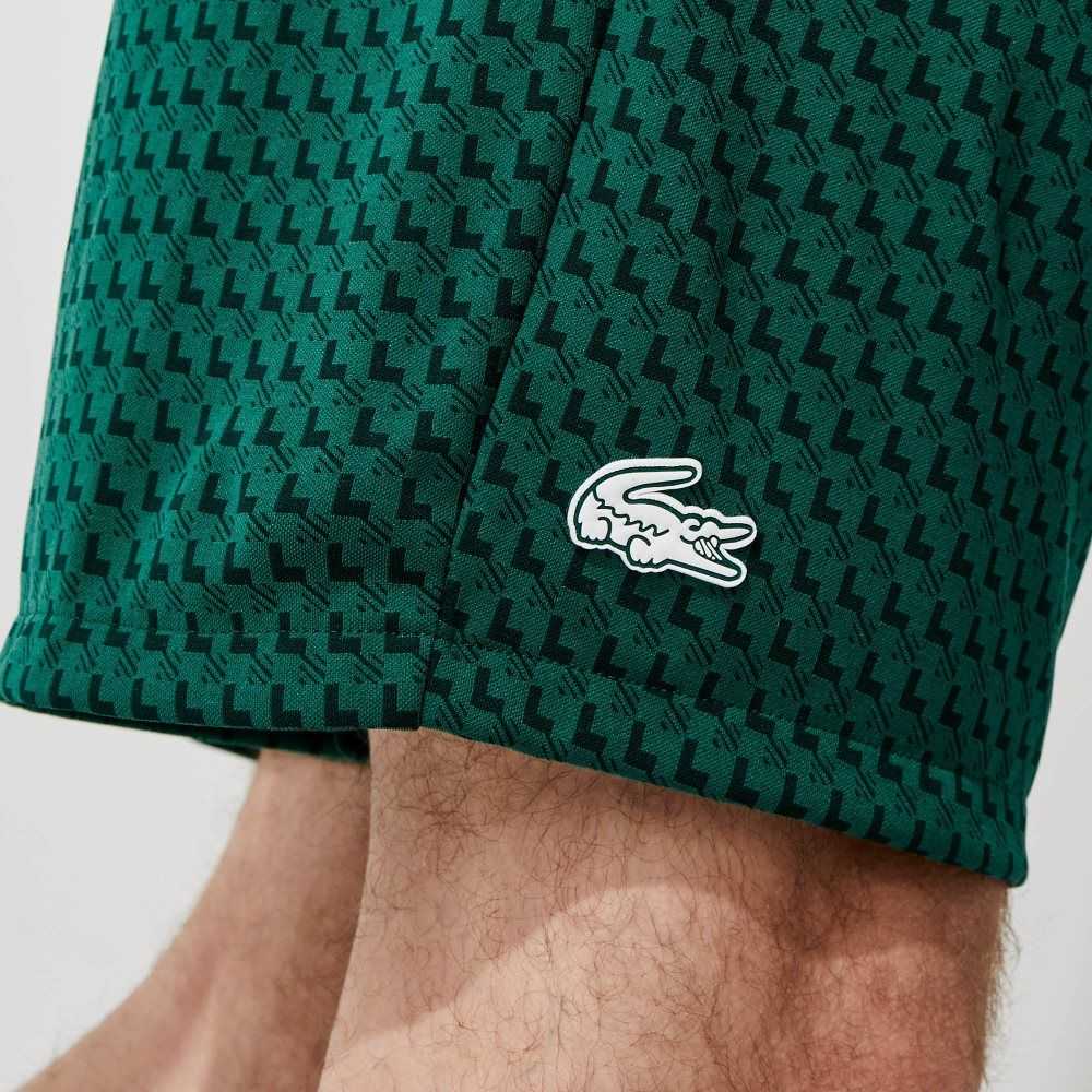 Lacoste SPORT Houndstooth Patterned Andas Gröna Vita | BNGFD-5794