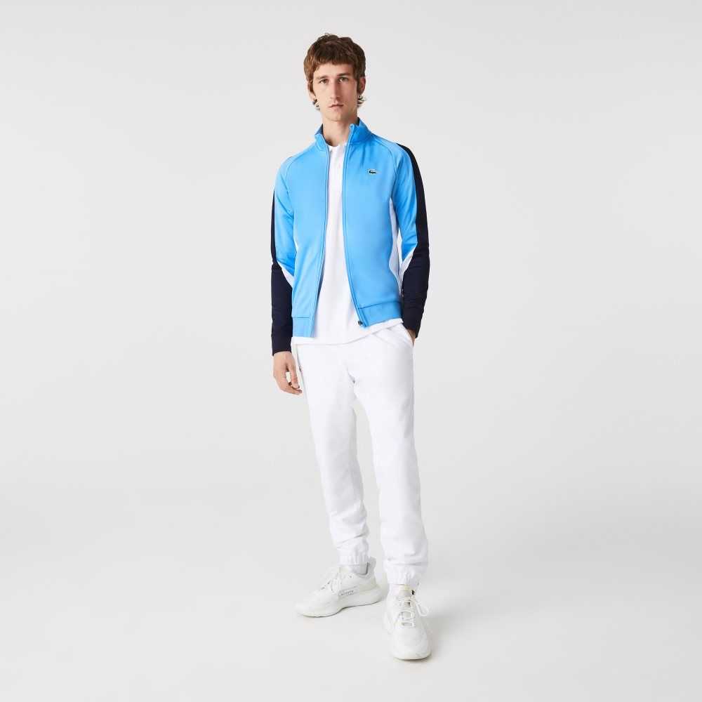 Lacoste SPORT Klassiska Fit Zip Tennis Blå Marinblå Blå Vita | CPSJG-2780