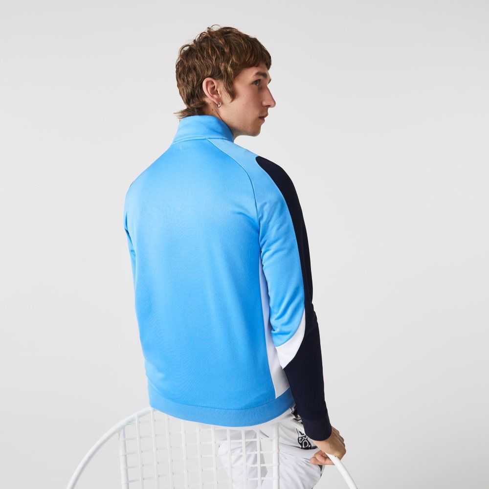 Lacoste SPORT Klassiska Fit Zip Tennis Blå Marinblå Blå Vita | CPSJG-2780