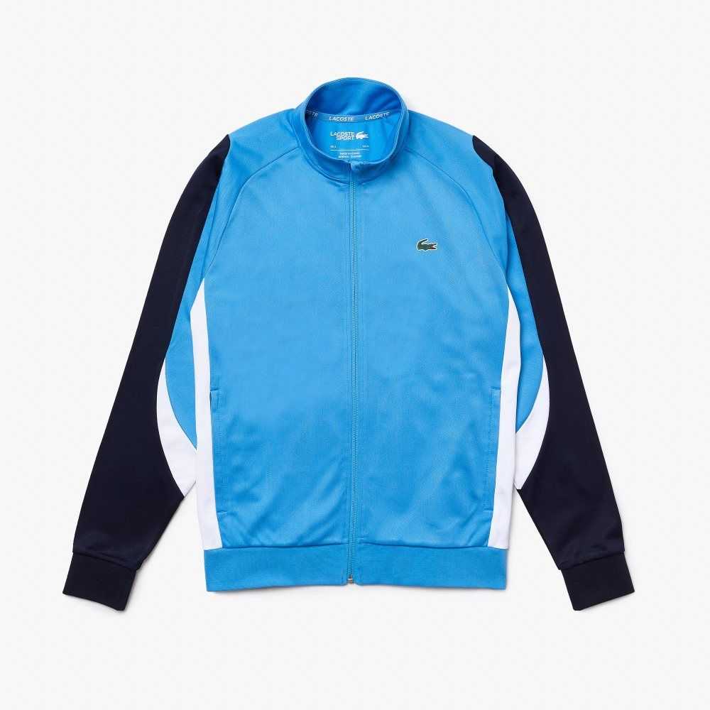 Lacoste SPORT Klassiska Fit Zip Tennis Blå Marinblå Blå Vita | CPSJG-2780