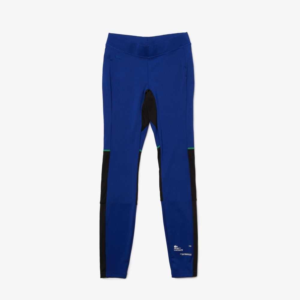 Lacoste SPORT Leggings Blå Svarta Vita | WGYHS-7253