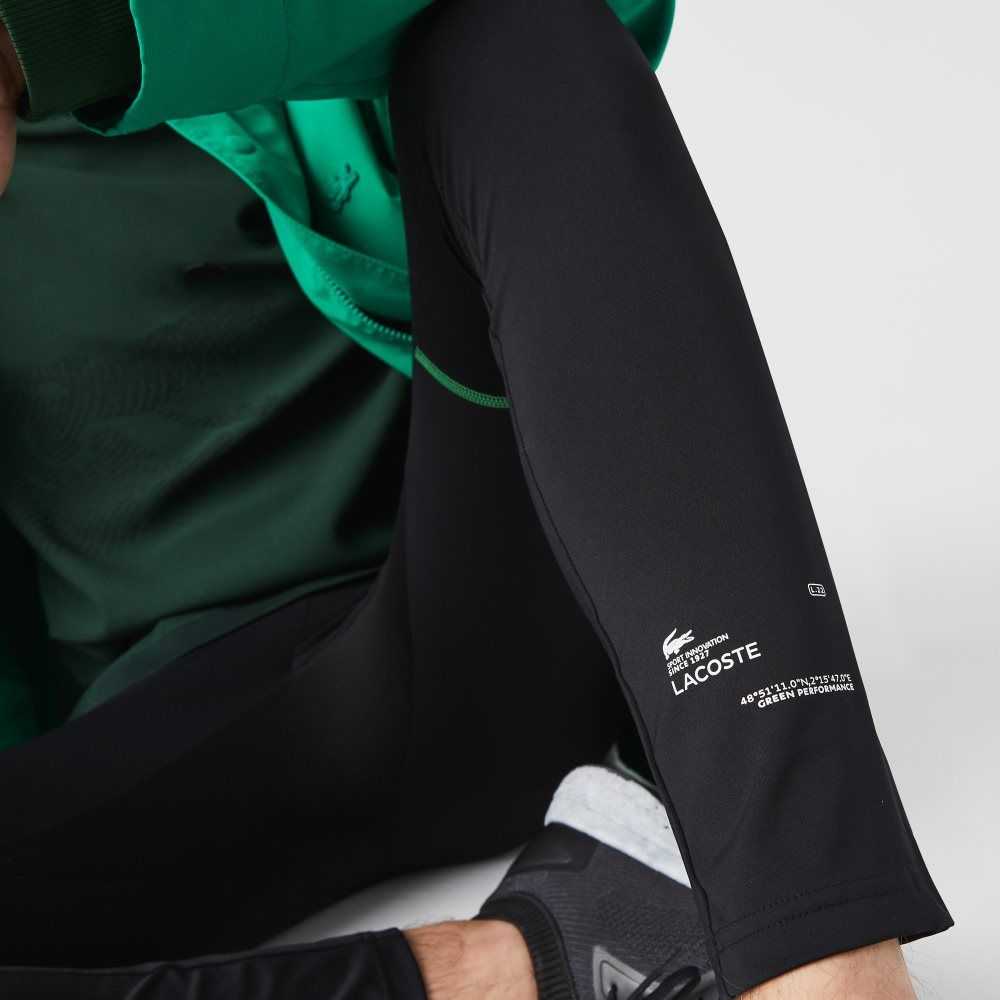 Lacoste SPORT Leggings Svarta Vita | UDLKE-6740