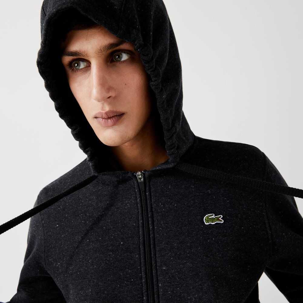 Lacoste SPORT Lätta Bi-material Hoodie Grå | FBXMA-9358