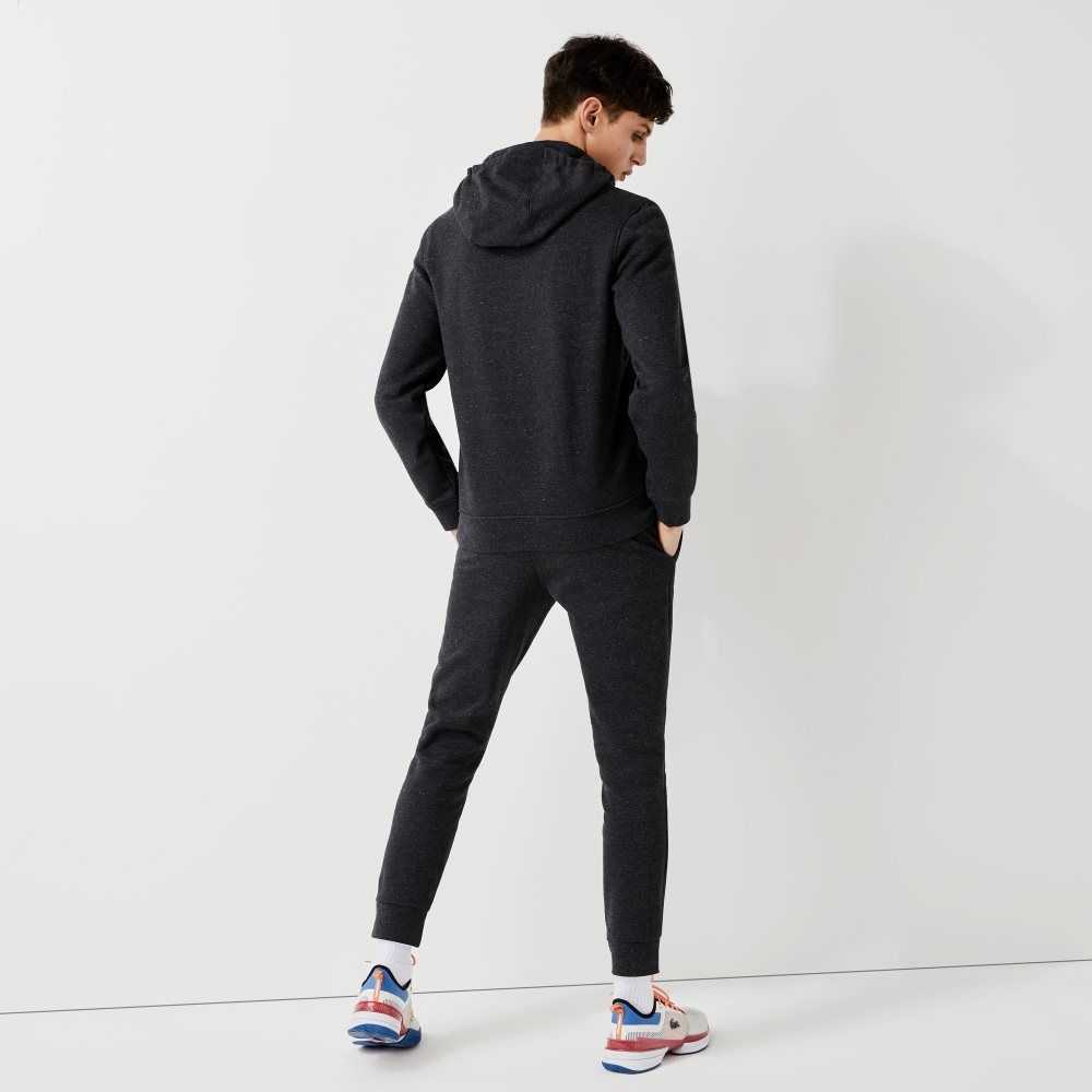 Lacoste SPORT Lätta Bi-material Hoodie Grå | FBXMA-9358