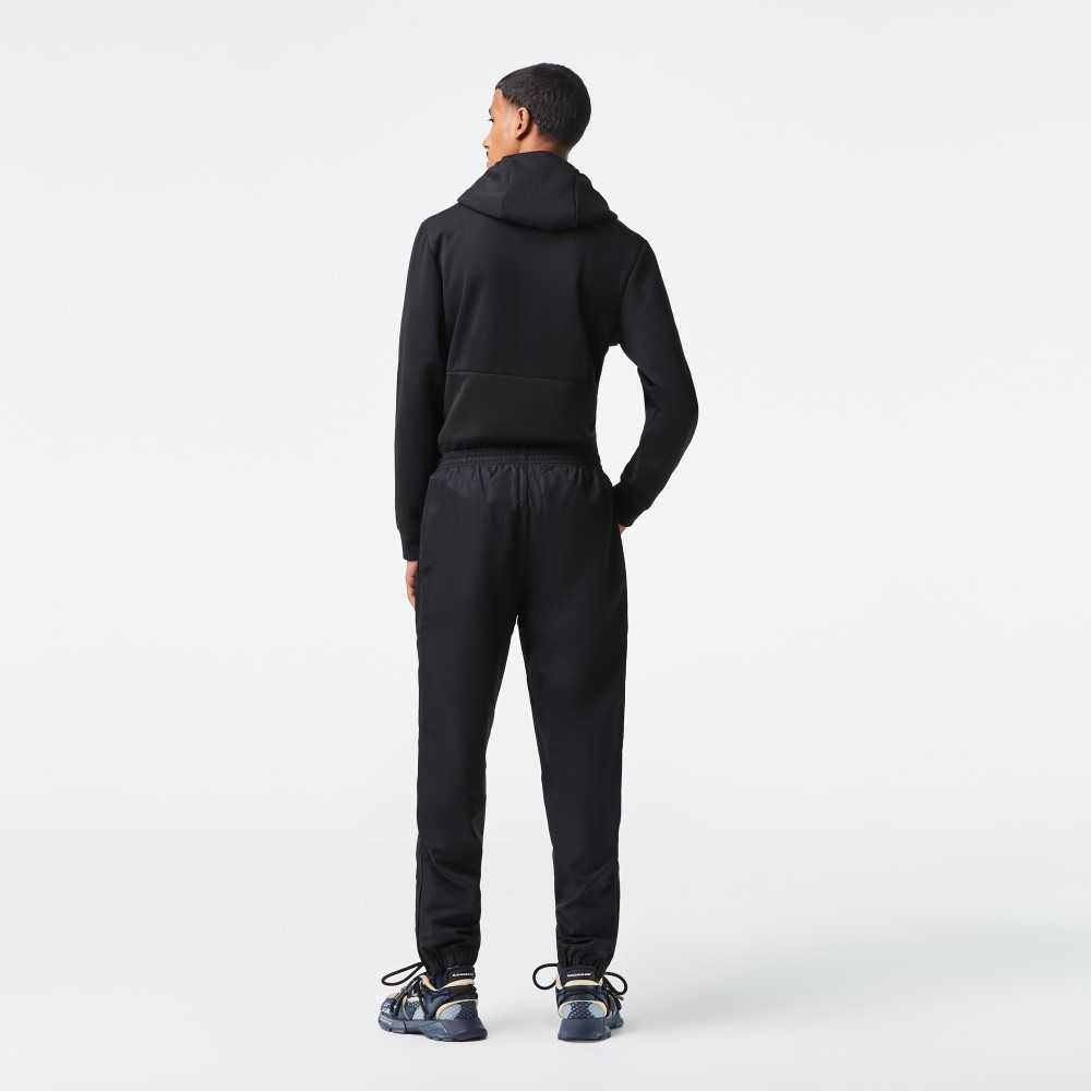 Lacoste SPORT Lätta Fabric Tracksuit Svarta | HUWIK-0913