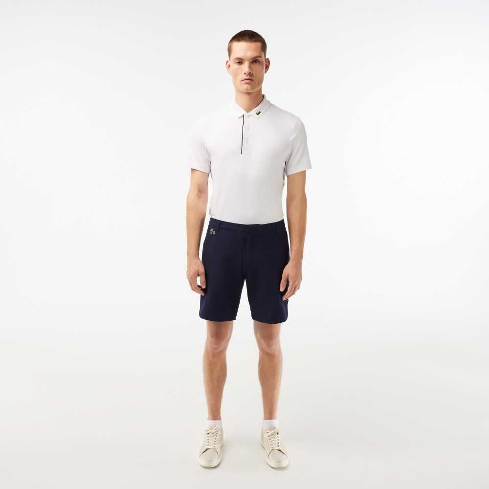 Lacoste SPORT Lätta Stretch Golf Shorts Marinblå Blå | ZGCML-6183