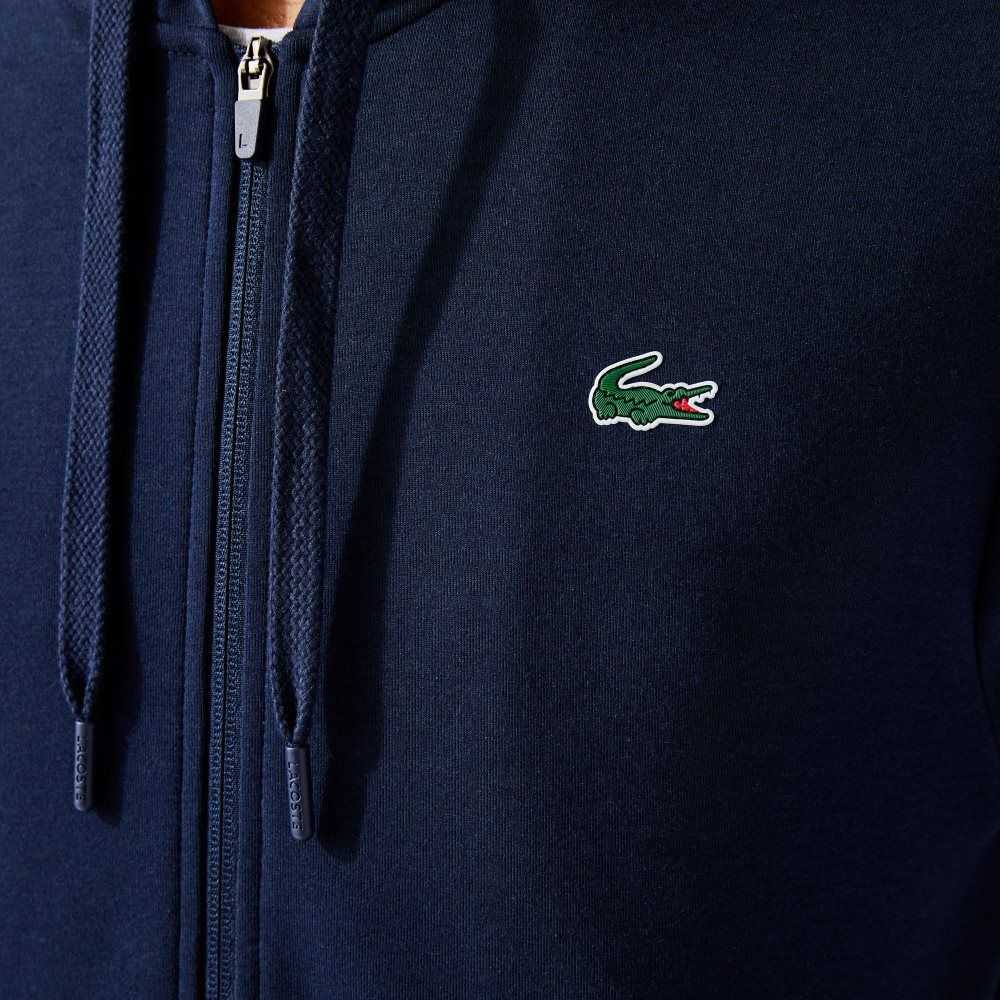 Lacoste SPORT Mesh Panels Hoodie Marinblå Blå | IAKBN-2068