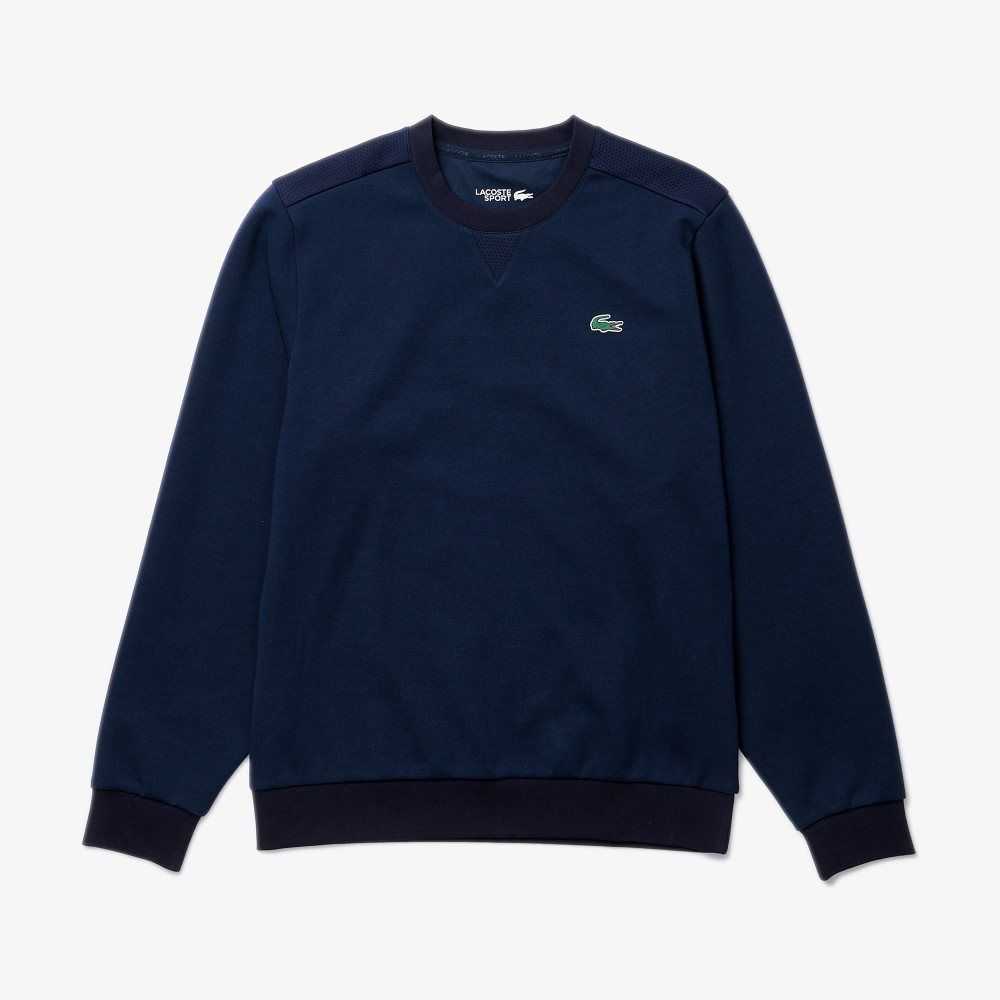 Lacoste SPORT Mesh Panels Marinblå Blå | KVXOQ-1974