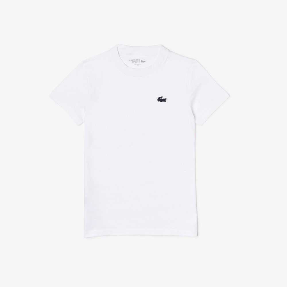 Lacoste SPORT Organic Bomull Jersey T-Shirt Vita | AVSNF-9068