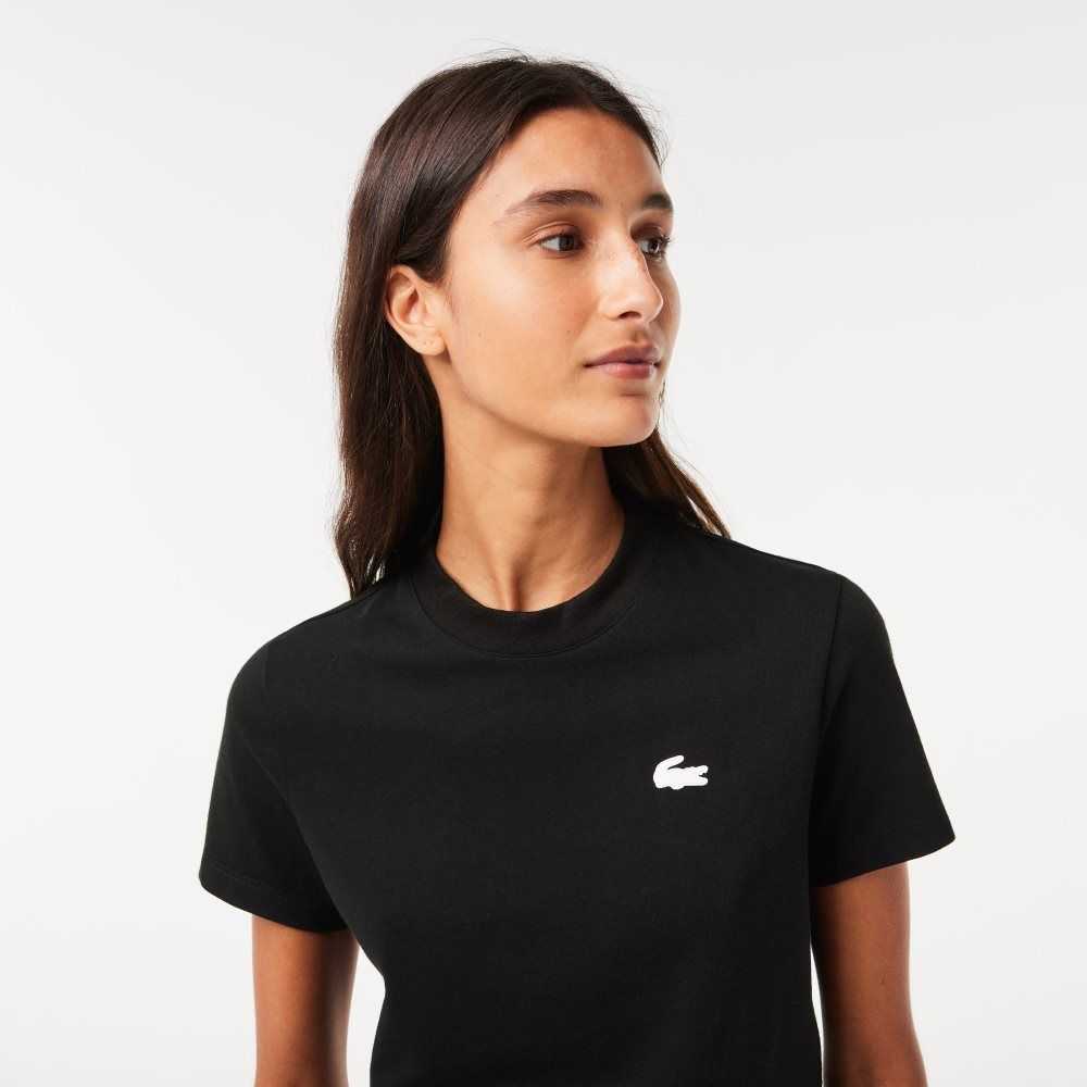 Lacoste SPORT Organic Bomull Jersey T-Shirt Svarta | DKSVF-6084