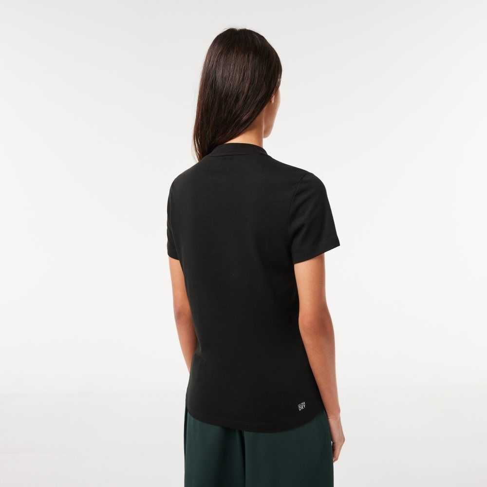 Lacoste SPORT Organic Bomull Jersey T-Shirt Svarta | DKSVF-6084