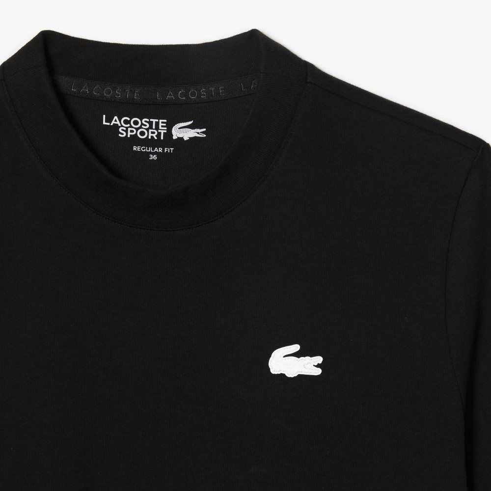 Lacoste SPORT Organic Bomull Jersey T-Shirt Svarta | DKSVF-6084