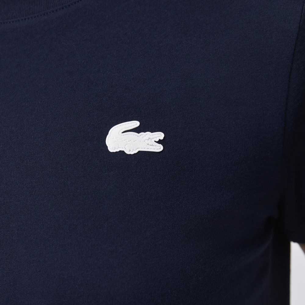 Lacoste SPORT Organic Bomull Jersey T-Shirt Marinblå Blå | HPOGC-4597