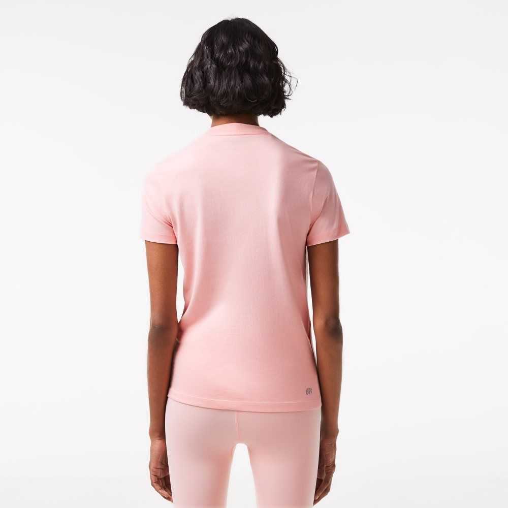 Lacoste SPORT Organic Bomull Jersey T-Shirt Rosa | XMFAN-0391