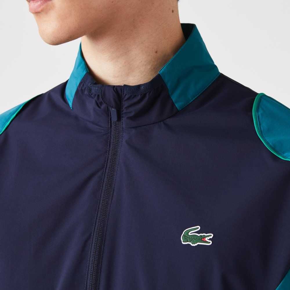 Lacoste SPORT Packable Golf Marinblå Blå Gröna | JPHDG-3628