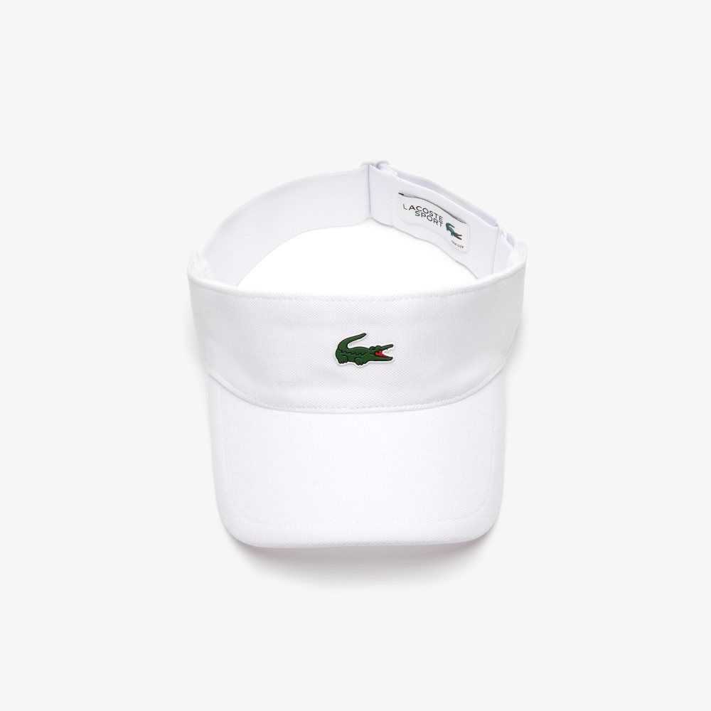 Lacoste SPORT Pique And Fleece Tennis Visor Vita | JPRBD-3892