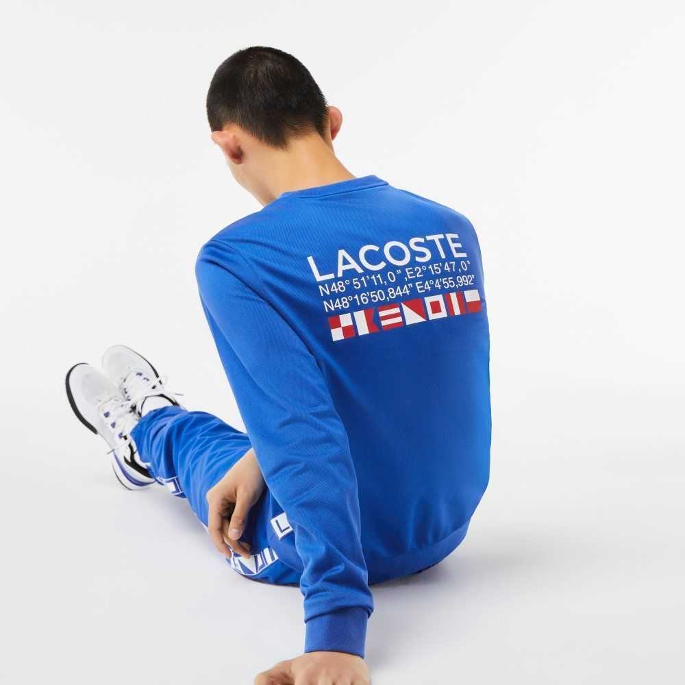 Lacoste SPORT Printed Tennis Blå | NOAFP-7531