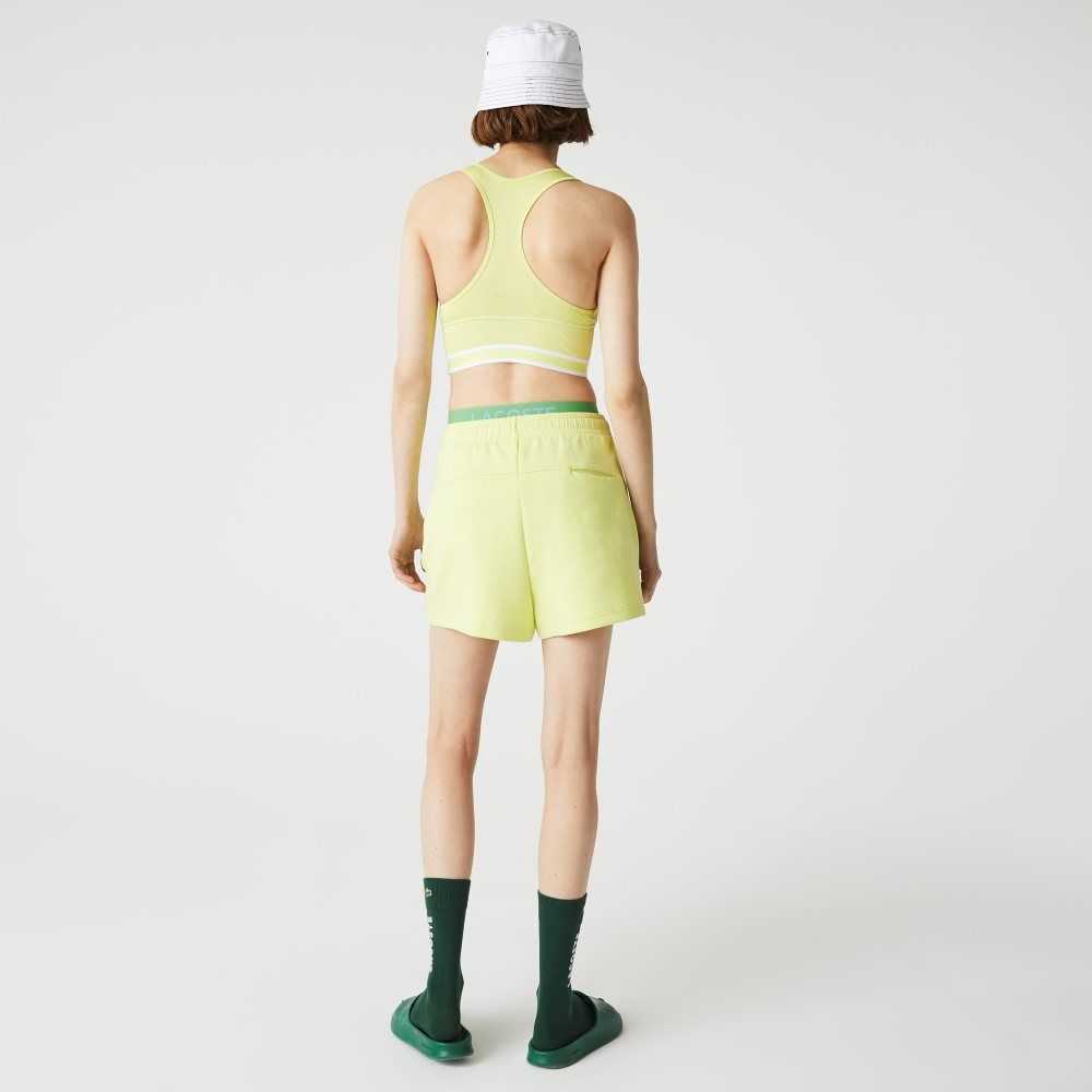 Lacoste SPORT Racer Back Sports Bra Gula Gröna | MYVRI-0674