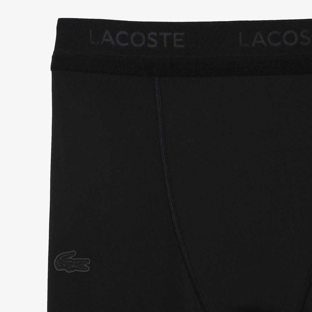 Lacoste SPORT Recycled Polyester Leggings Svarta | XIQFW-1260