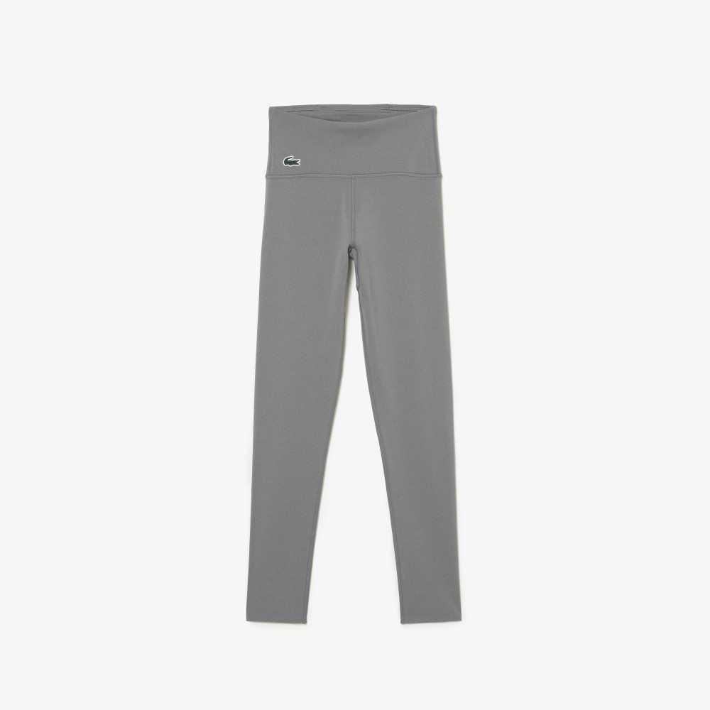 Lacoste SPORT Recycled Polyester Sculpting Leggings Grå | WFBRD-0683