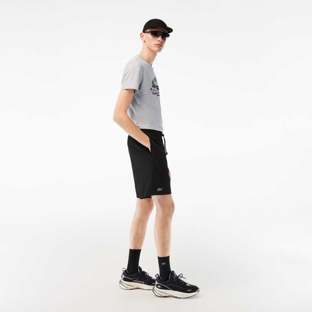 Lacoste SPORT Regular Fit Organic Bomull Grå | KNUQF-5642