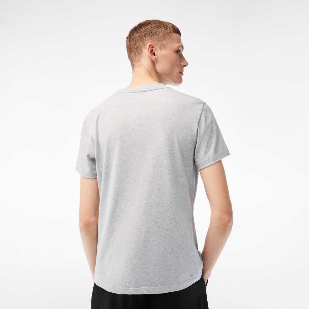 Lacoste SPORT Regular Fit Organic Bomull Grå | KNUQF-5642