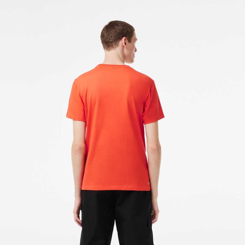 Lacoste SPORT Regular Fit Organic Bomull Orange | KWYOZ-0421