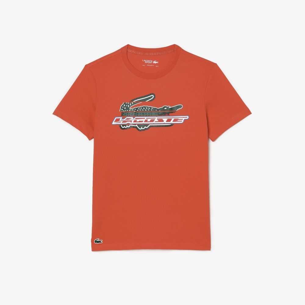 Lacoste SPORT Regular Fit Organic Bomull Orange | KWYOZ-0421