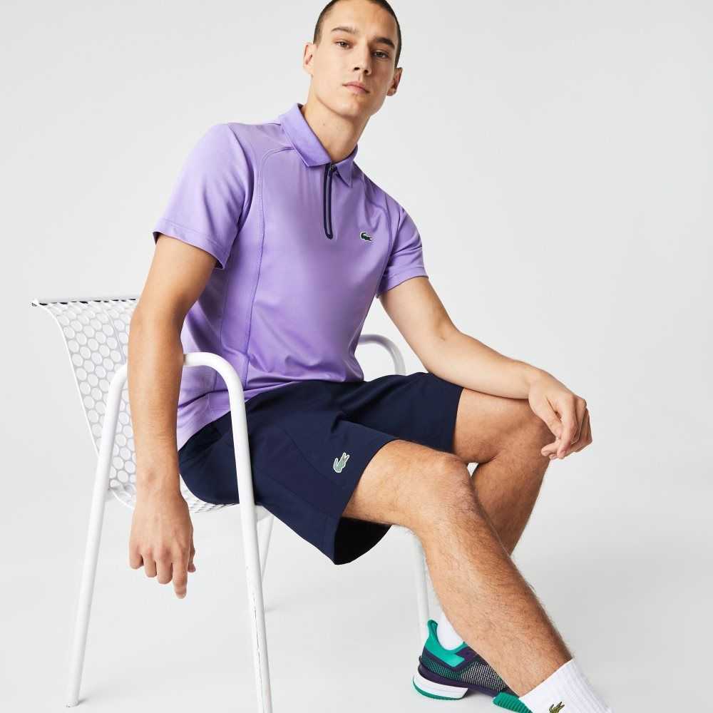 Lacoste SPORT Regular Fit Seamless Tennis Marinblå Blå | YXMCI-2013