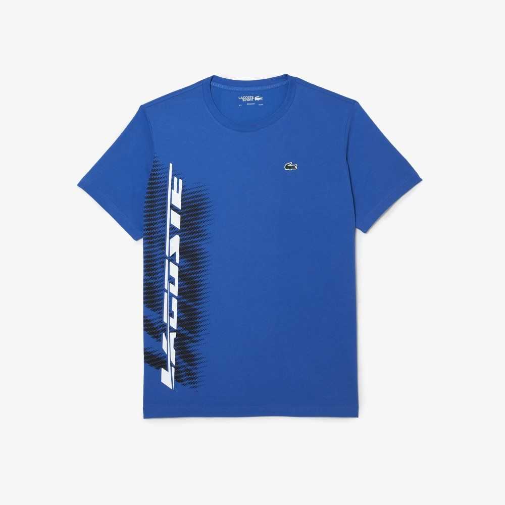 Lacoste SPORT Regular Fit with Contrast Branding Blå | CBNJO-3295