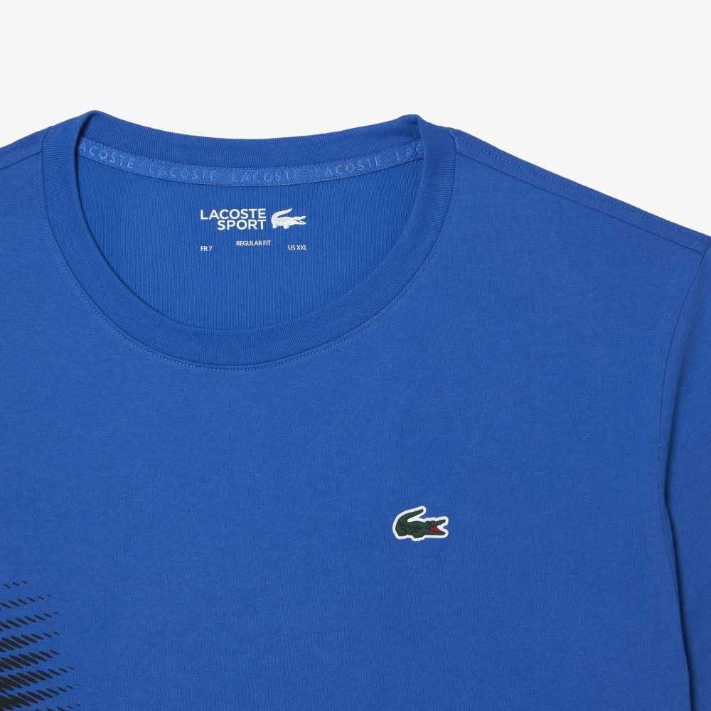 Lacoste SPORT Regular Fit with Contrast Branding Blå | CBNJO-3295